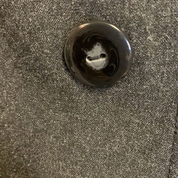 Atelier Charcoal Gray Textured Polyester Blend Blazer Suit Jacket Size 6 - Picture 7 of 13